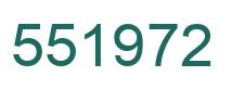 Number 551972 green image