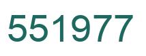 Number 551977 green image