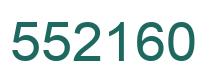 Number 552160 green image