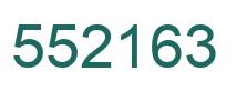 Number 552163 green image
