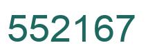 Number 552167 green image