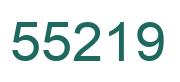 Number 55219 green image