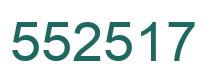 Número 552517 imagen verde