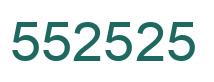 Número 552525 imagen verde