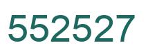 Number 552527 green image