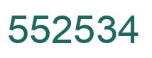 Número 552534 imagen verde