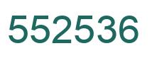 Número 552536 imagen verde