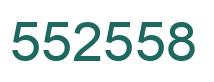 Number 552558 green image