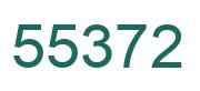 Number 55372 green image