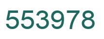Number 553978 green image