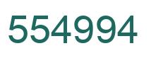 Number 554994 green image