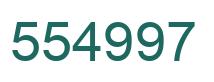 Number 554997 green image