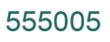 Number 555005 green image