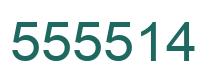 Número 555514 imagen verde