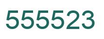 Number 555523 green image