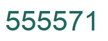 Number 555571 green image