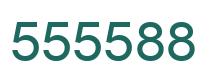 Número 555588 imagen verde