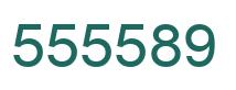 Number 555589 green image