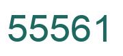 Number 55561 green image
