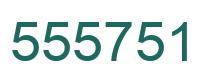 Number 555751 green image
