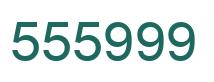 Número 555999 imagen verde