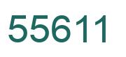 Number 55611 green image