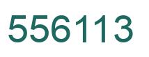 Number 556113 green image
