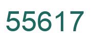 Number 55617 green image