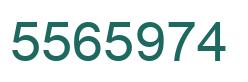 Number 5565974 green image
