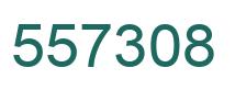 Number 557308 green image