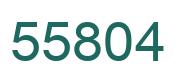 Number 55804 green image