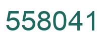 Number 558041 green image