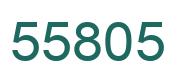 Number 55805 green image