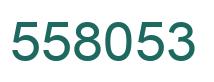 Number 558053 green image