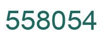 Number 558054 green image