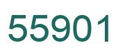 Number 55901 green image