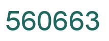 Number 560663 green image
