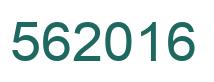 Número 562016 imagen verde