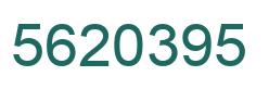 Number 5620395 green image