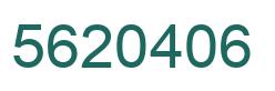 Number 5620406 green image