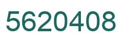 Number 5620408 green image
