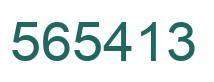 Number 565413 green image