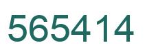 Number 565414 green image