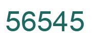 Number 56545 green image