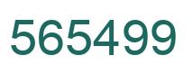 Number 565499 green image
