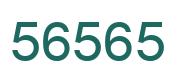Number 56565 green image