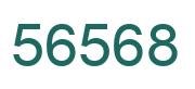 Number 56568 green image