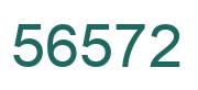 Number 56572 green image