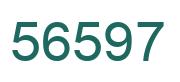 Number 56597 green image