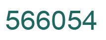 Number 566054 green image